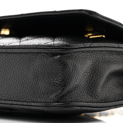 Chanel Caviar Quilted Wallet On Chain WOC Black 11 of 12