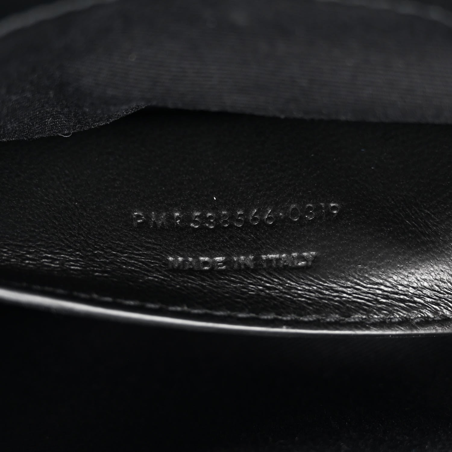 Saint Laurent Crinkled Calfskin Matelasse Monogram Baby Niki Chain Satchel Black 7 of 11