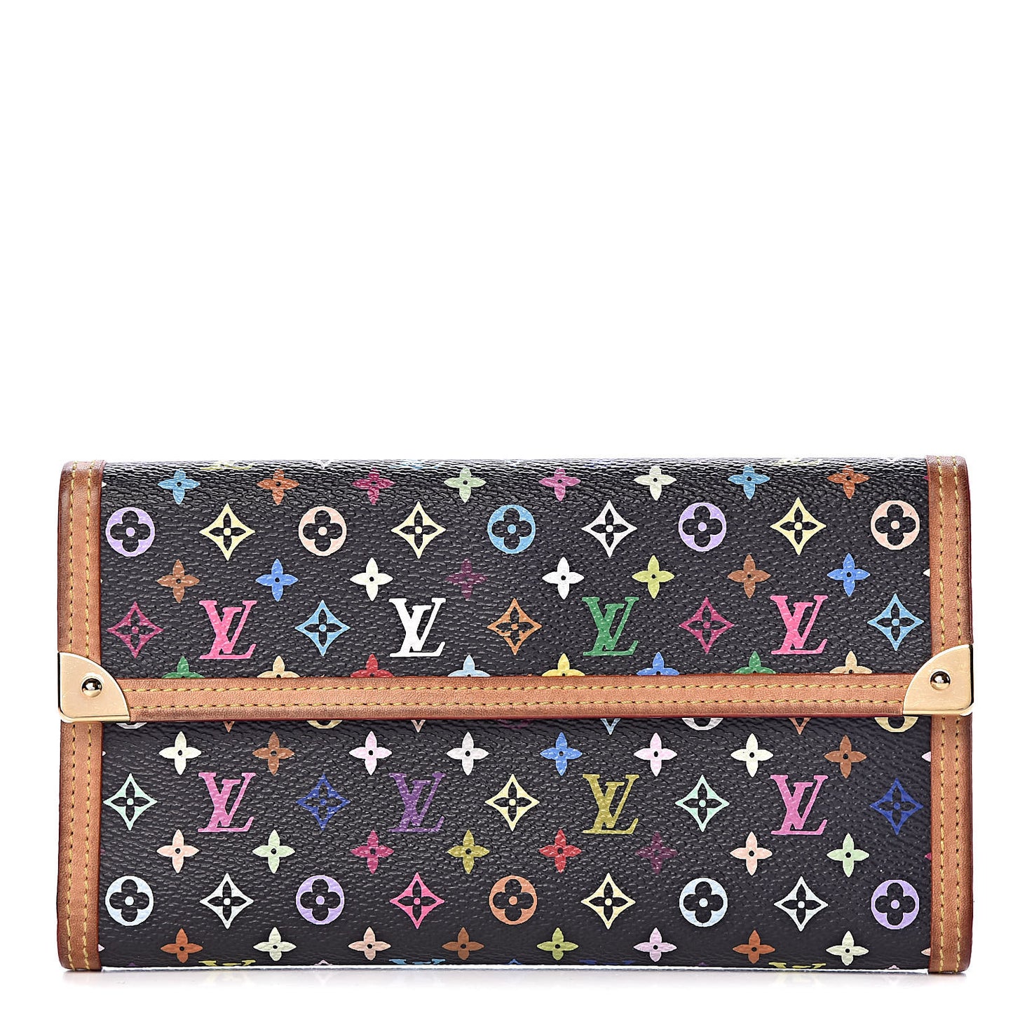 Monogram Multicolor Porte Tresor International Wallet Black
