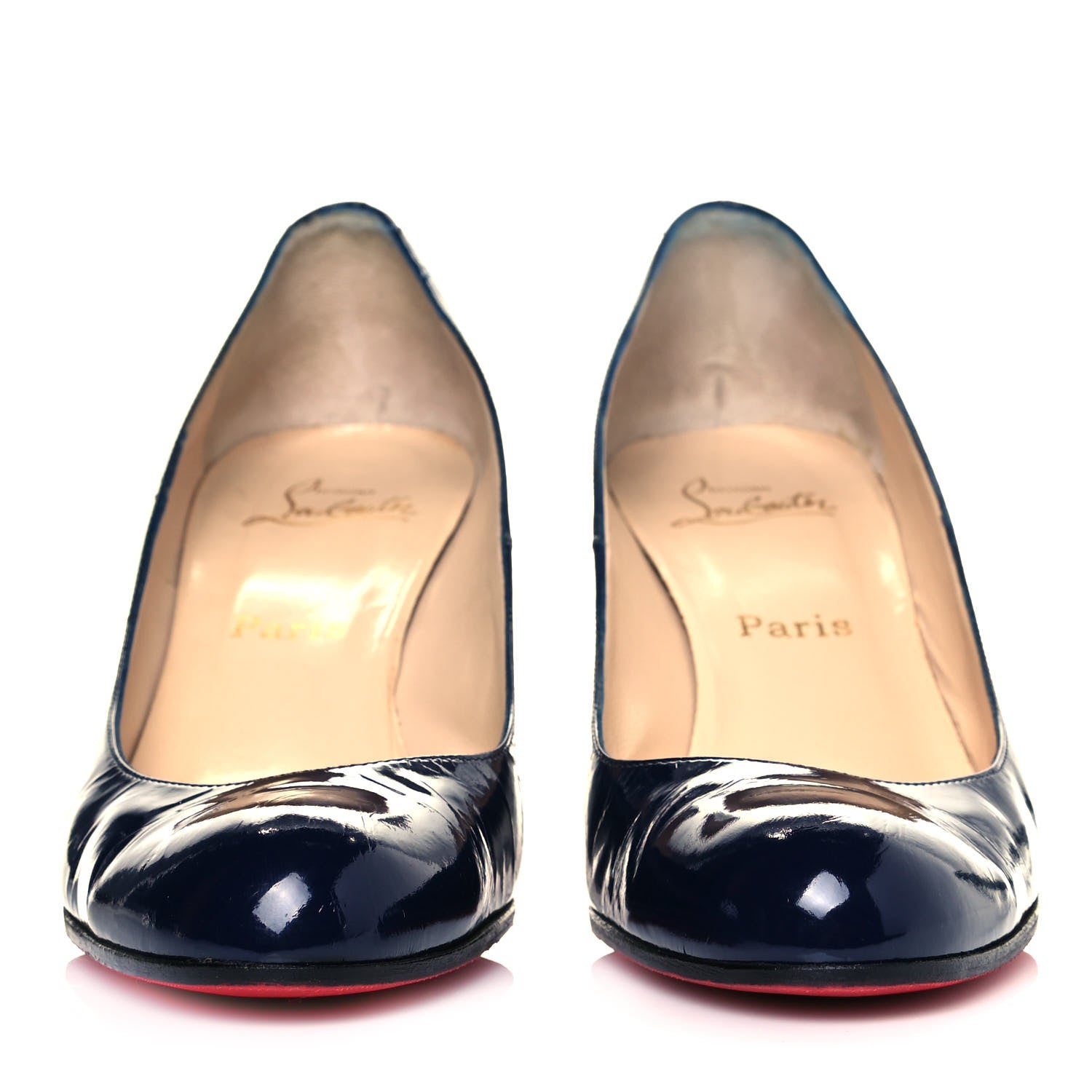 Christian Louboutin Patent Decollete 868 100 Pumps 39.5 Blue 2 of 7