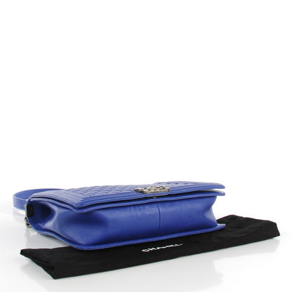 Chanel Calfskin Quilted Large Boy Flap Dark Blue 4 of 7