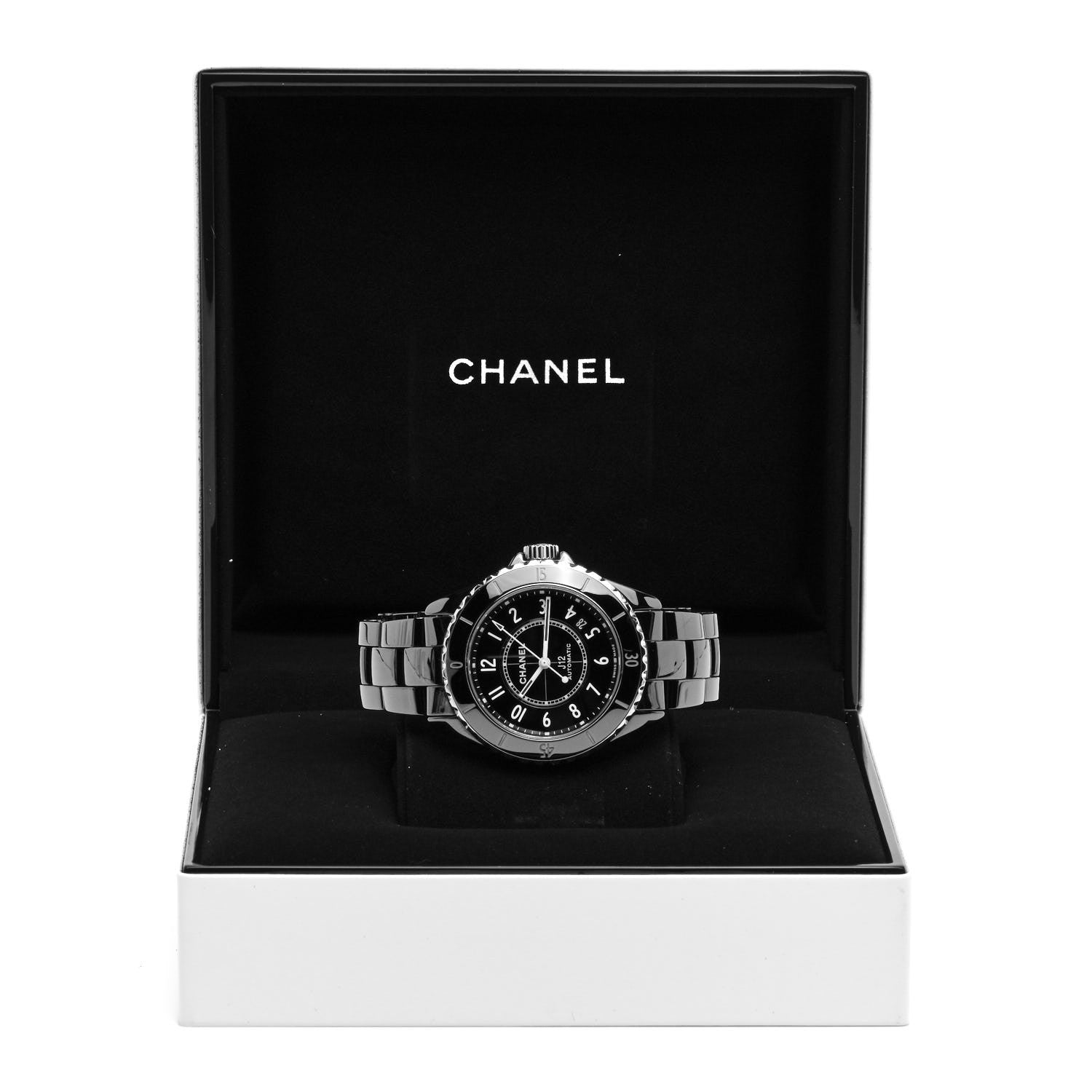Chanel Stainless Steel Ceramic 38mm J12 Automatic Watch Black 5 of 5