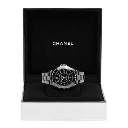 Chanel Stainless Steel Ceramic 38mm J12 Automatic Watch Black 5 of 5