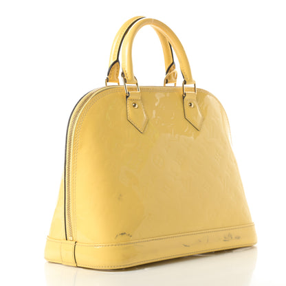 Louis Vuitton Vernis Alma PM Citrine 3 of 19