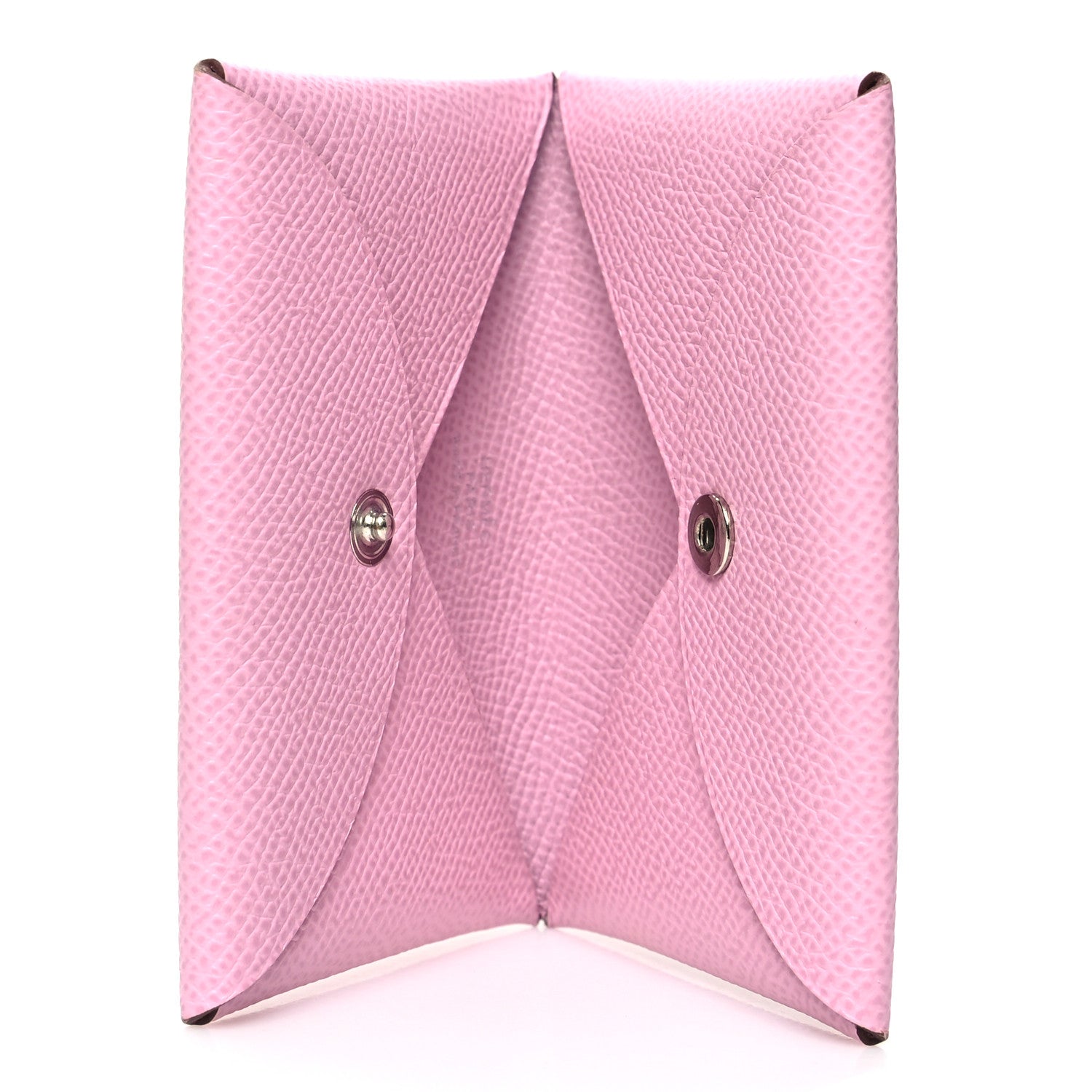 Hermes Epsom Calvi Card Case Mauve Sylvestre 5 of 13