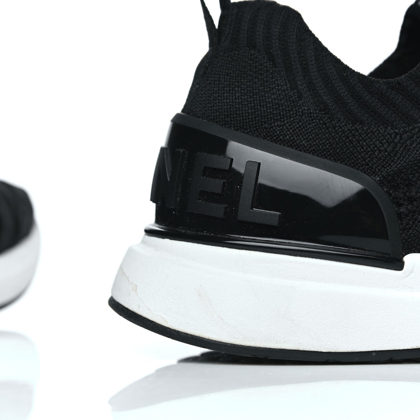Fabric Logo Sneakers 38 Black