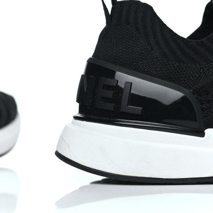 Chanel Fabric Logo Sneakers 38 Black 16 of 17