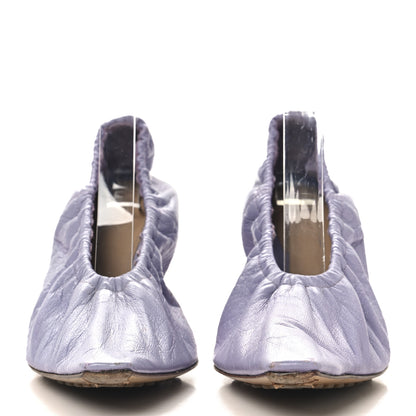 Bottega Veneta Crushed Nappa Glitter Plexiglass Almond Pumps 40 Lilac 3 of 11