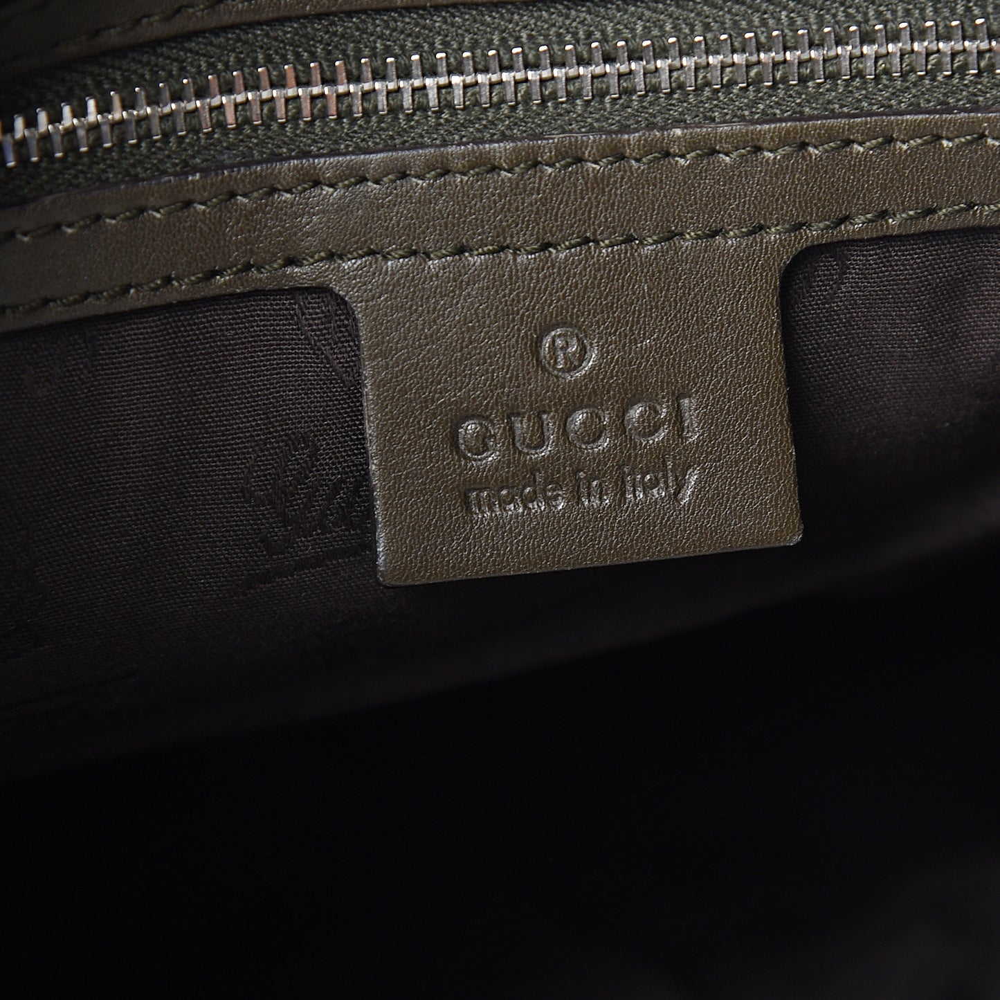 Guccissima Large GG Twins Hobo Olive Green