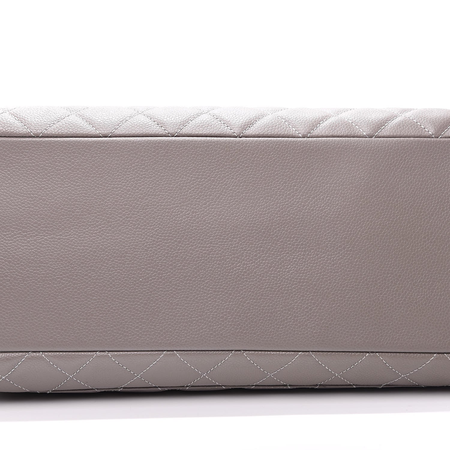 Chanel Caviar Quilted XL Grand Shopping Tote GST Light Grey 10 of 11