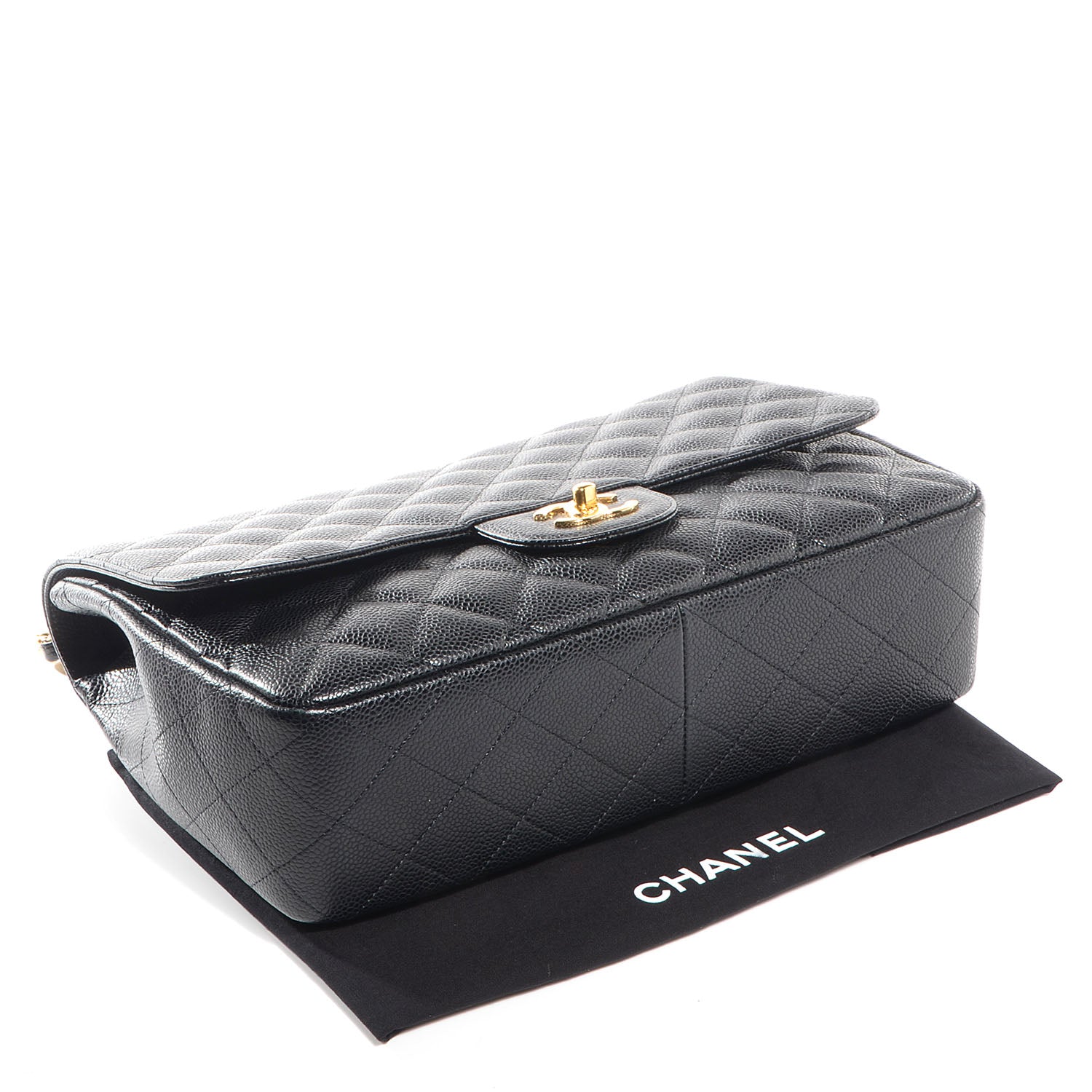 Chanel Caviar Jumbo Single Flap Black 4 of 8