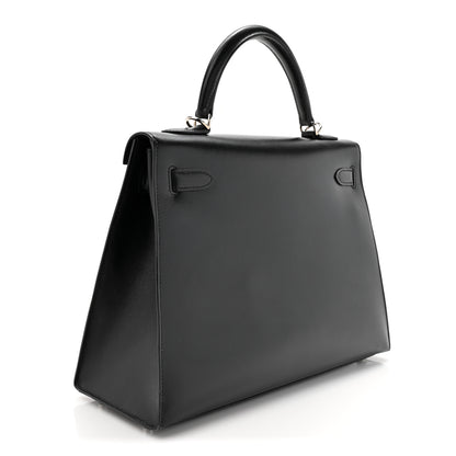 Hermes Box Kelly Sellier 32 Black 3 of 19
