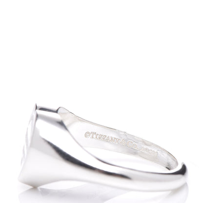 Tiffany Sterling Silver Return to Tiffany Heart Signet Ring 53 6.25 5 of 5
