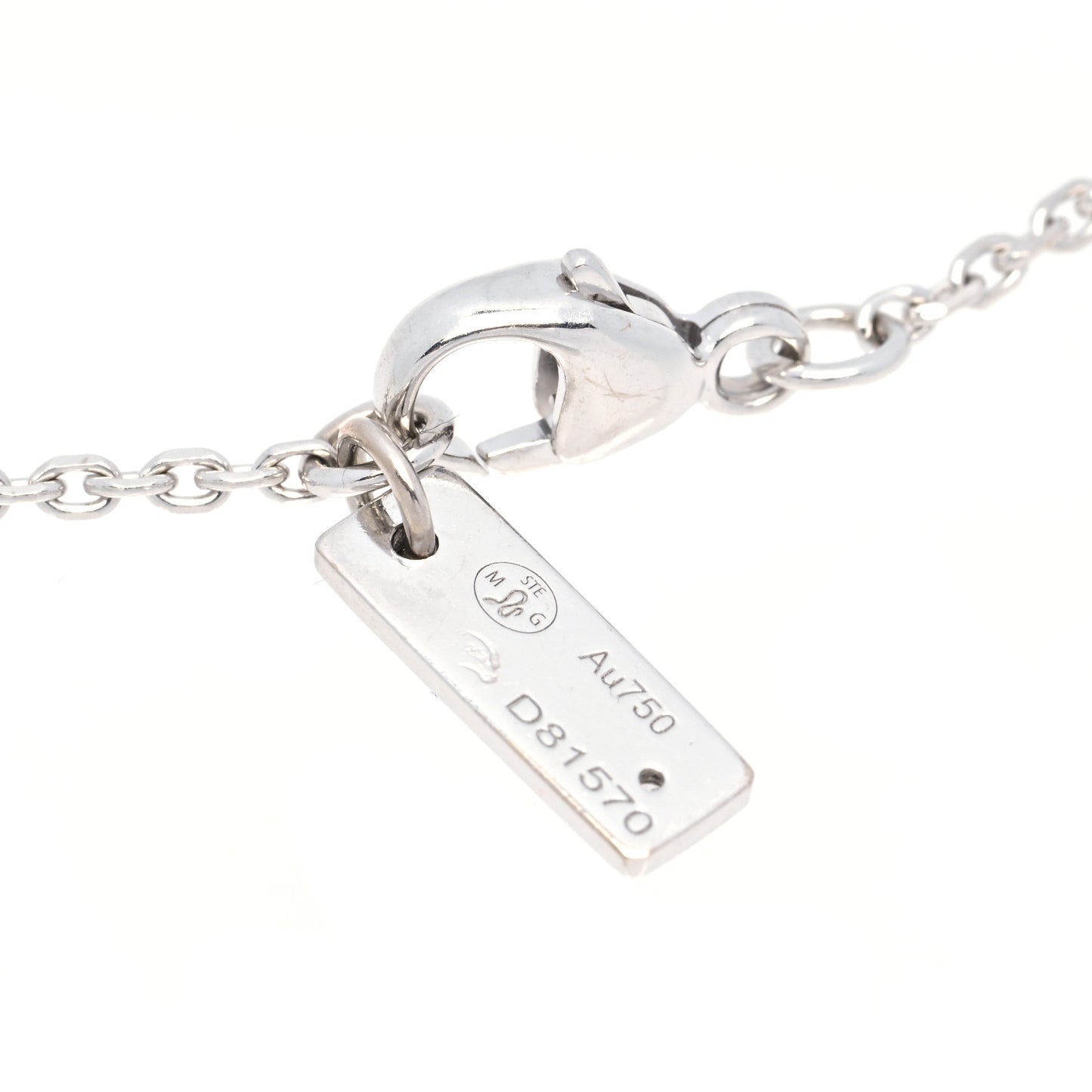 18K White Gold Diamond Joy Coeur Heart Pendant Necklace