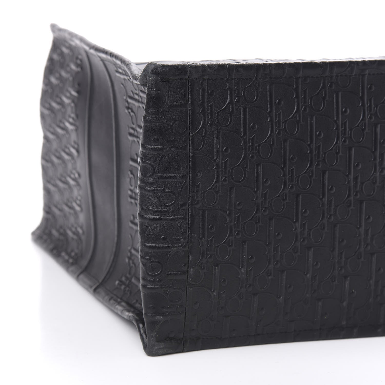 Christian Dior Oblique Calfskin Embossed Book Tote Black 8 of 10