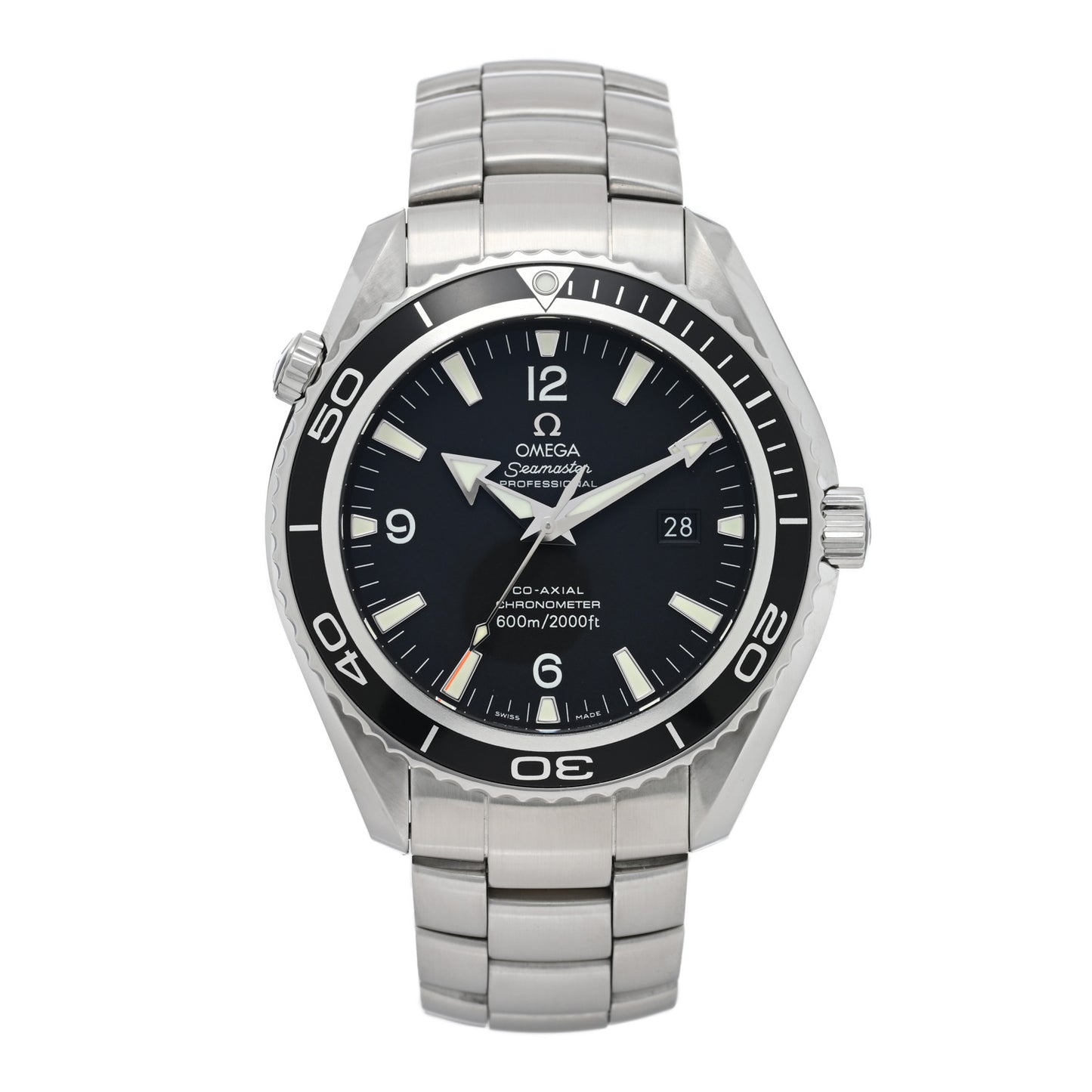Stainless Steel 45mm Seamaster Planet Ocean Automatic Watch Black 2200.50.00