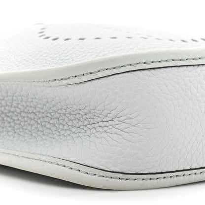 Hermes Taurillon Clemence Amazone Evelyne TPM Bleu Pale Etain 8 of 10
