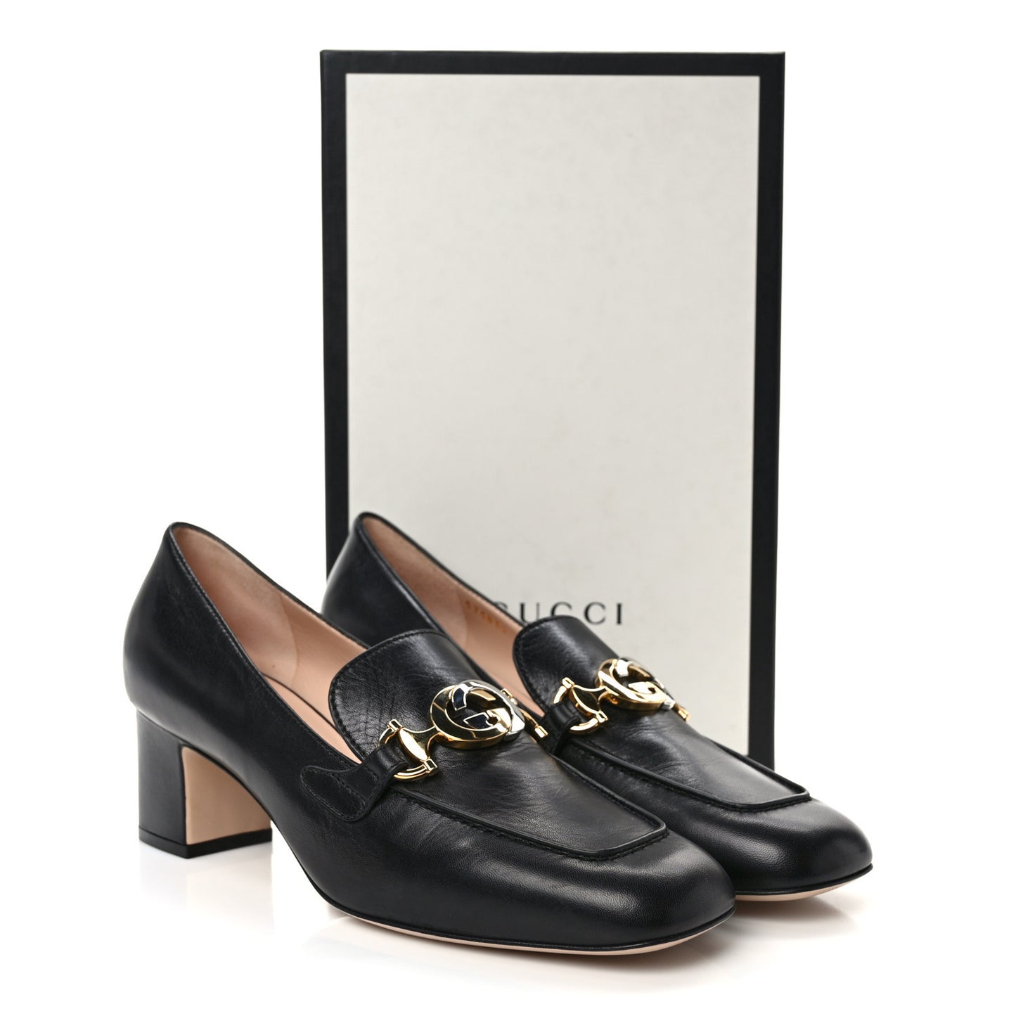 Malaga Kid Zumi Mid Heel Loafers 39.5 Black