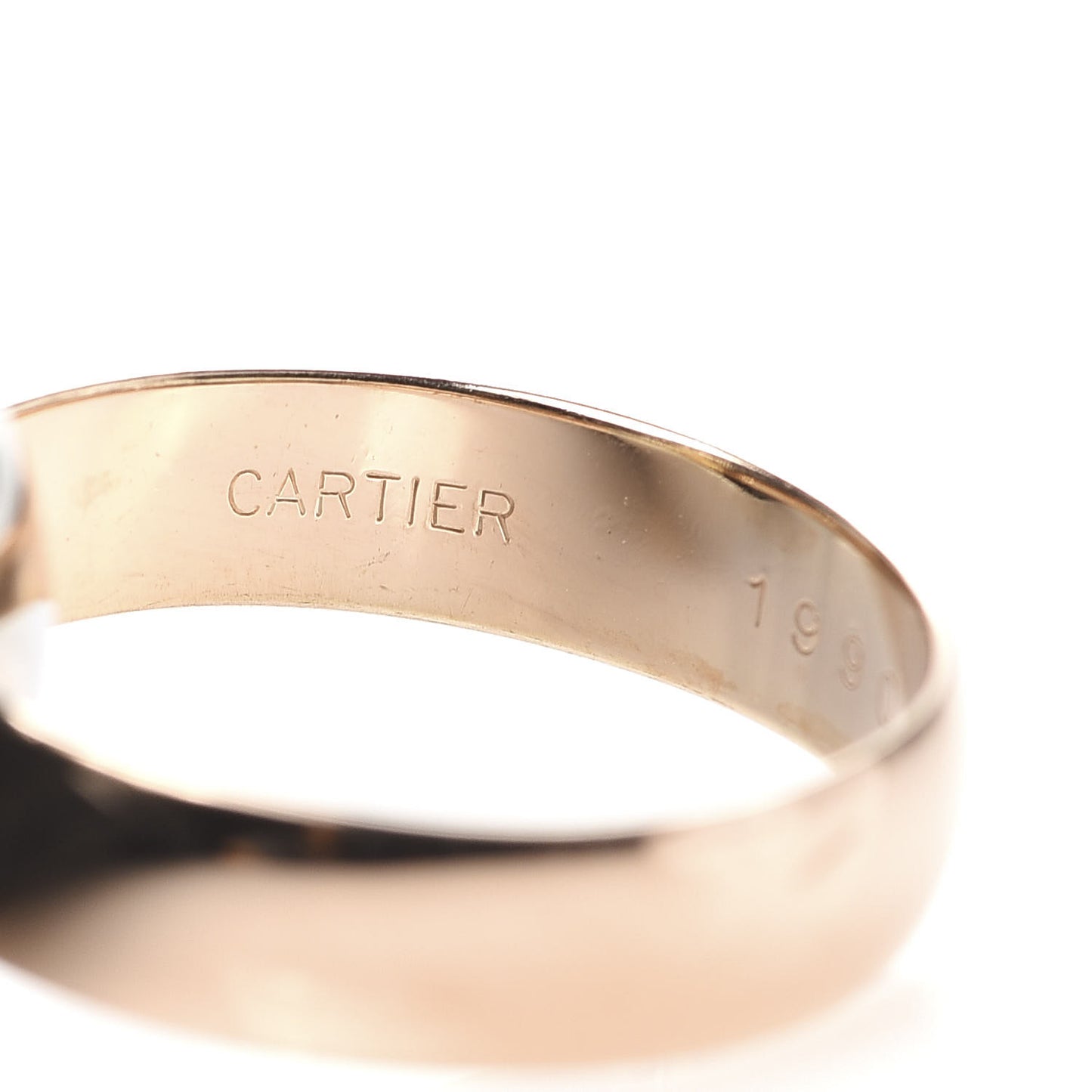 18K Pink Yellow White Gold Large Trinity Ring 52 6