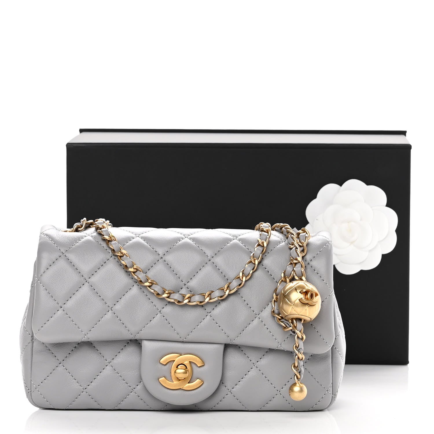シャネル レディース - グレー パイル CHANEL（シャネル） ノベルティ ココマーク 斜め掛け ショルダーバッグ