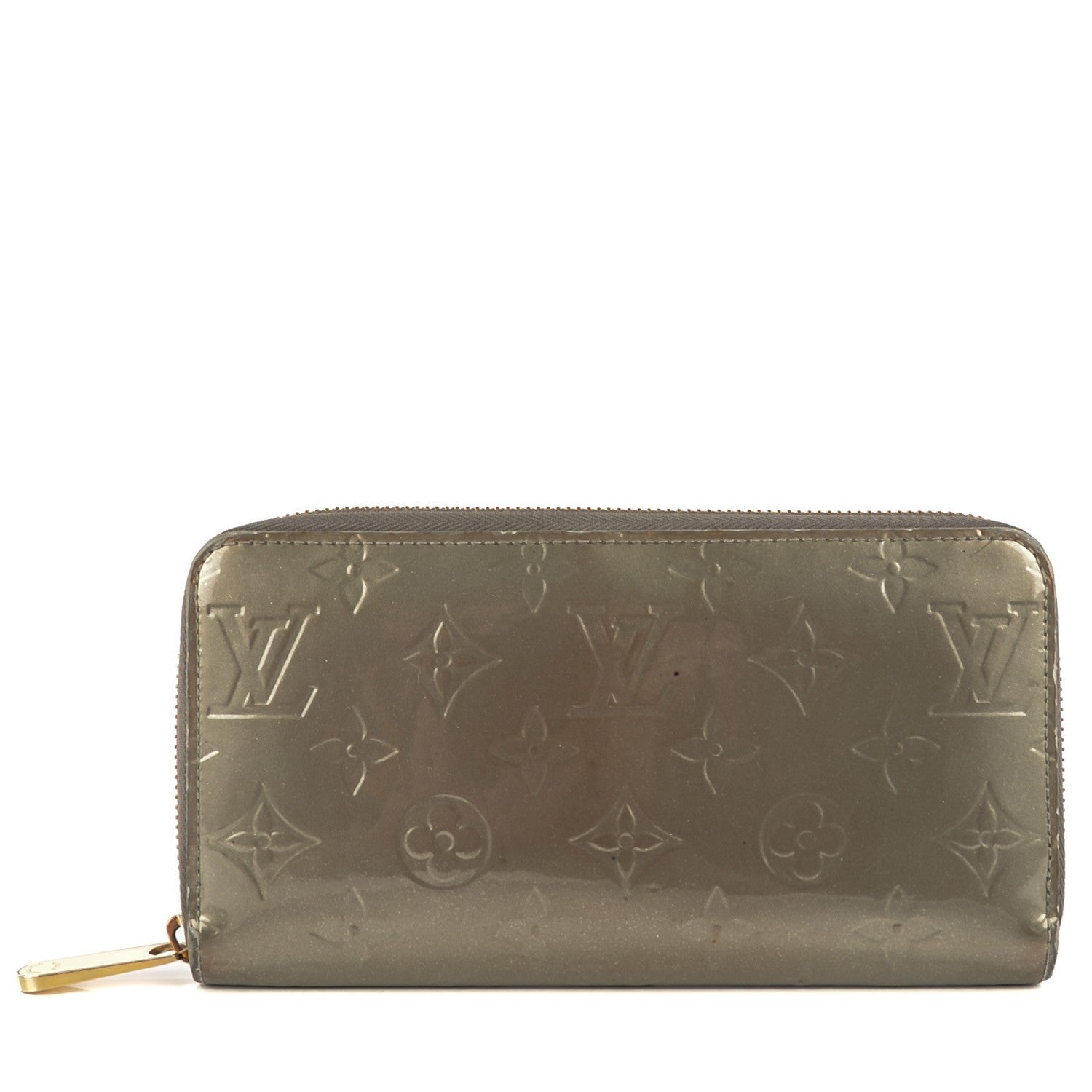 Louis Vuitton Vernis Zippy Wallet Gris Art Deco 1 of 10