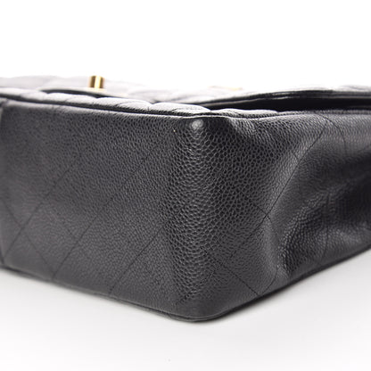 Chanel Caviar Quilted Jumbo Double Flap Black 11 of 11