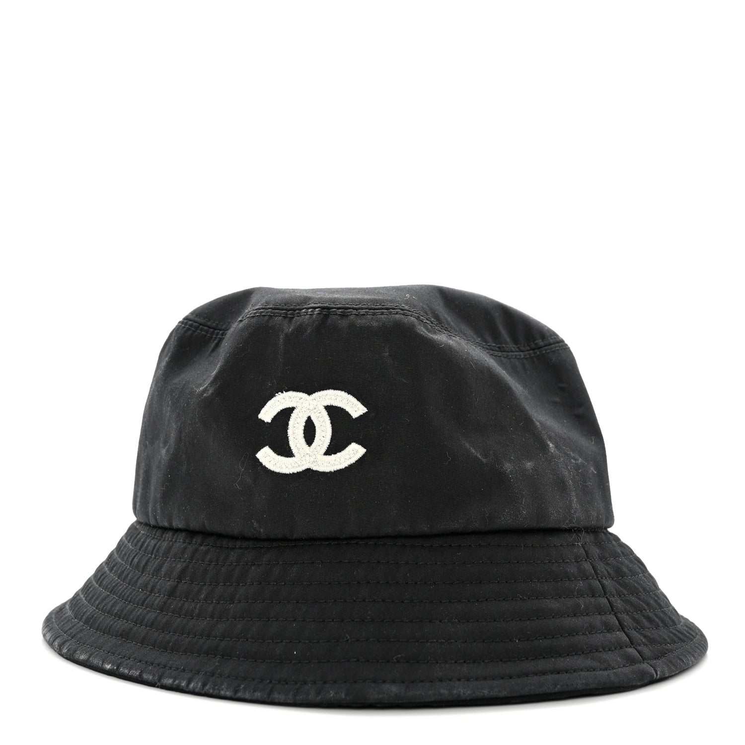 Chanel Canvas CC Bucket Hat M Black 1 of 8
