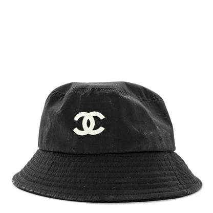 Chanel Canvas CC Bucket Hat M Black 1 of 8