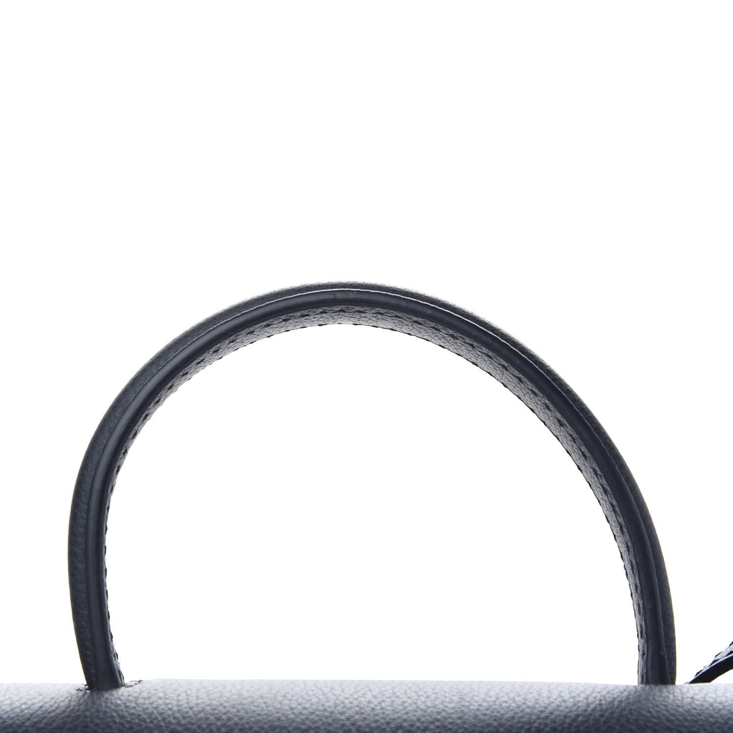 Grained Calfskin Small La Medusa Top Handle Bag Black Lilac