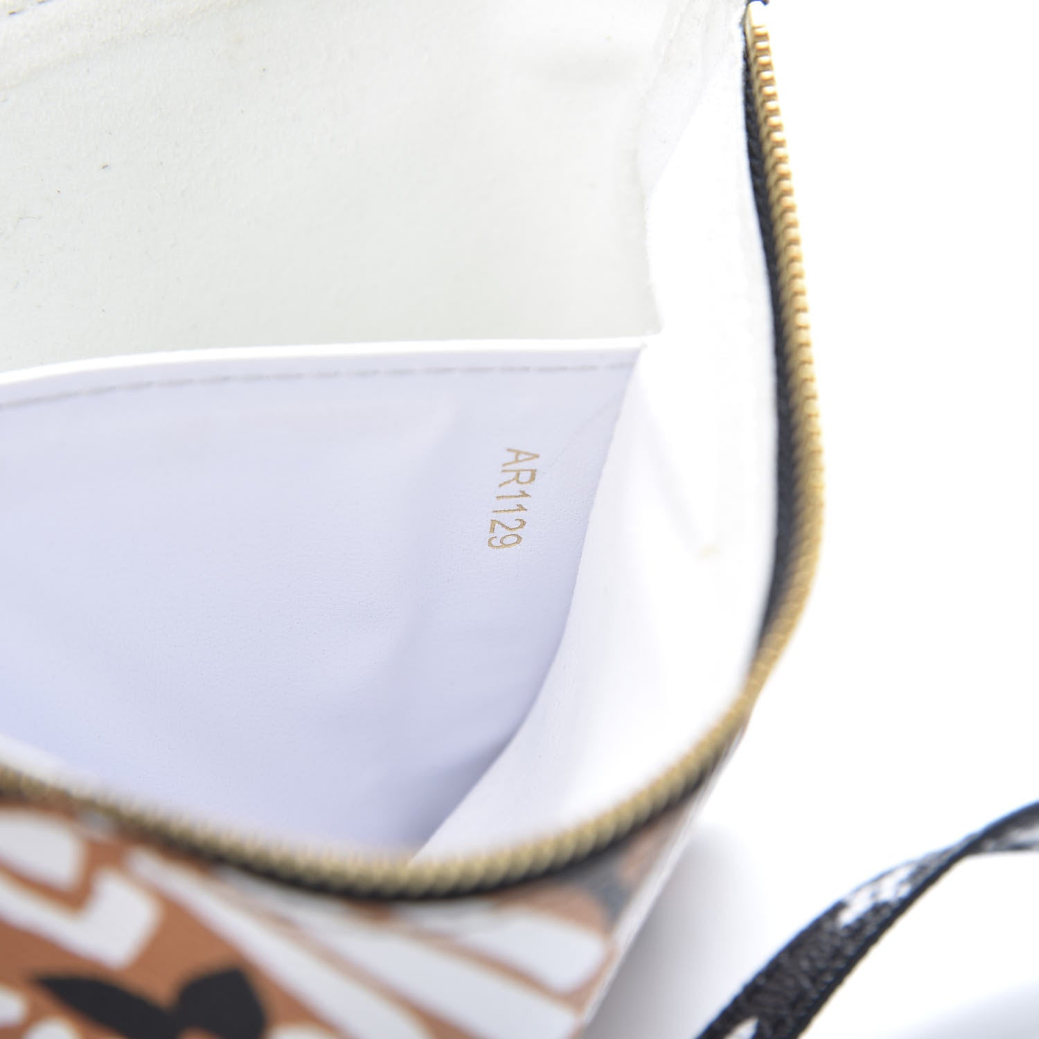 Louis Vuitton Monogram Giant Crafty Double Zip Pochette Creme Caramel 8 of 11