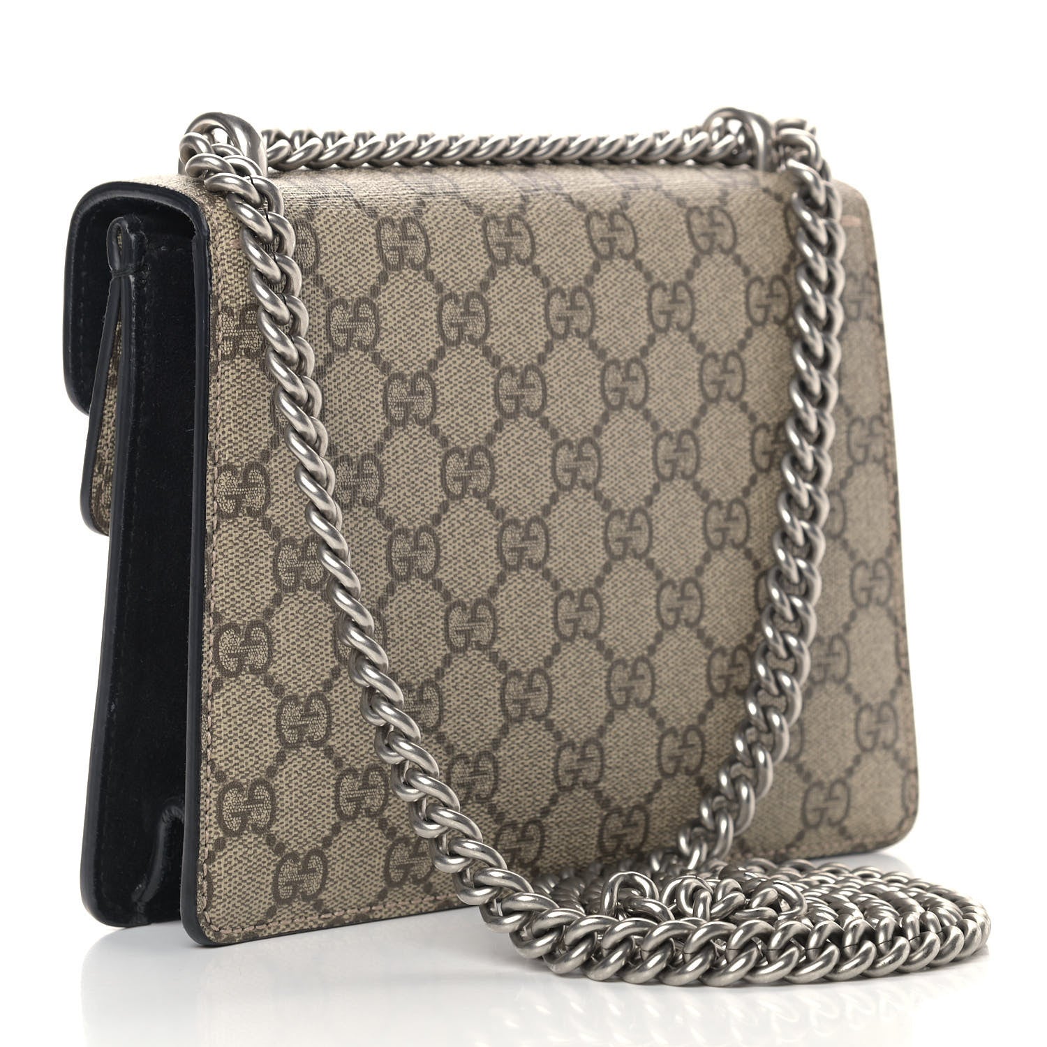 Gucci GG Supreme Monogram Mini Dionysus Shoulder Bag Black 3 of 13