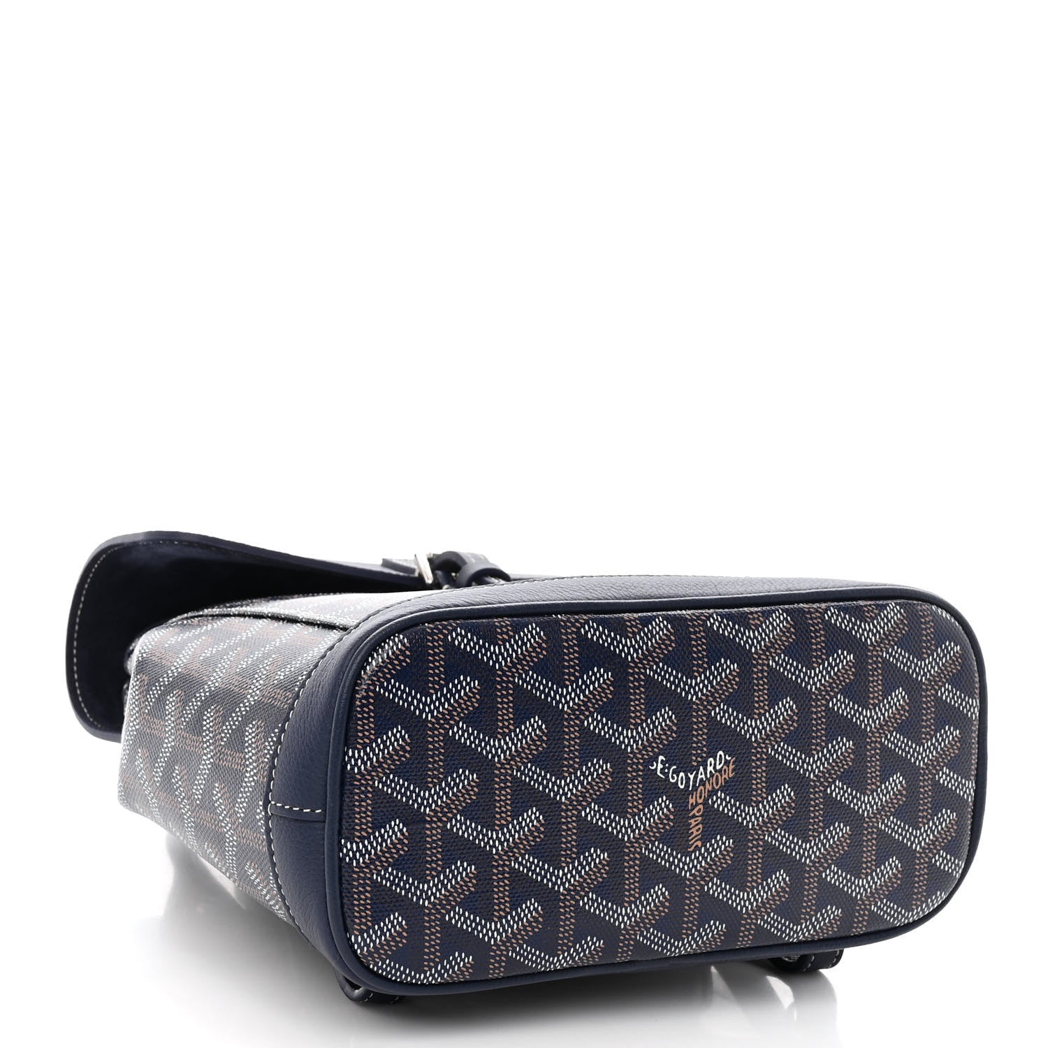 Goyard Goyardine Calfskin Mini Alpin Backpack Navy 4 of 9