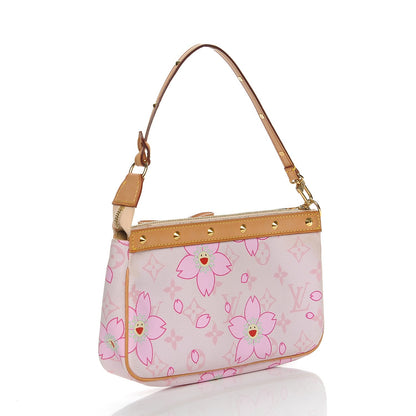 Louis Vuitton Monogram Cherry Blossom Pochette Accessories Pink 3 of 8