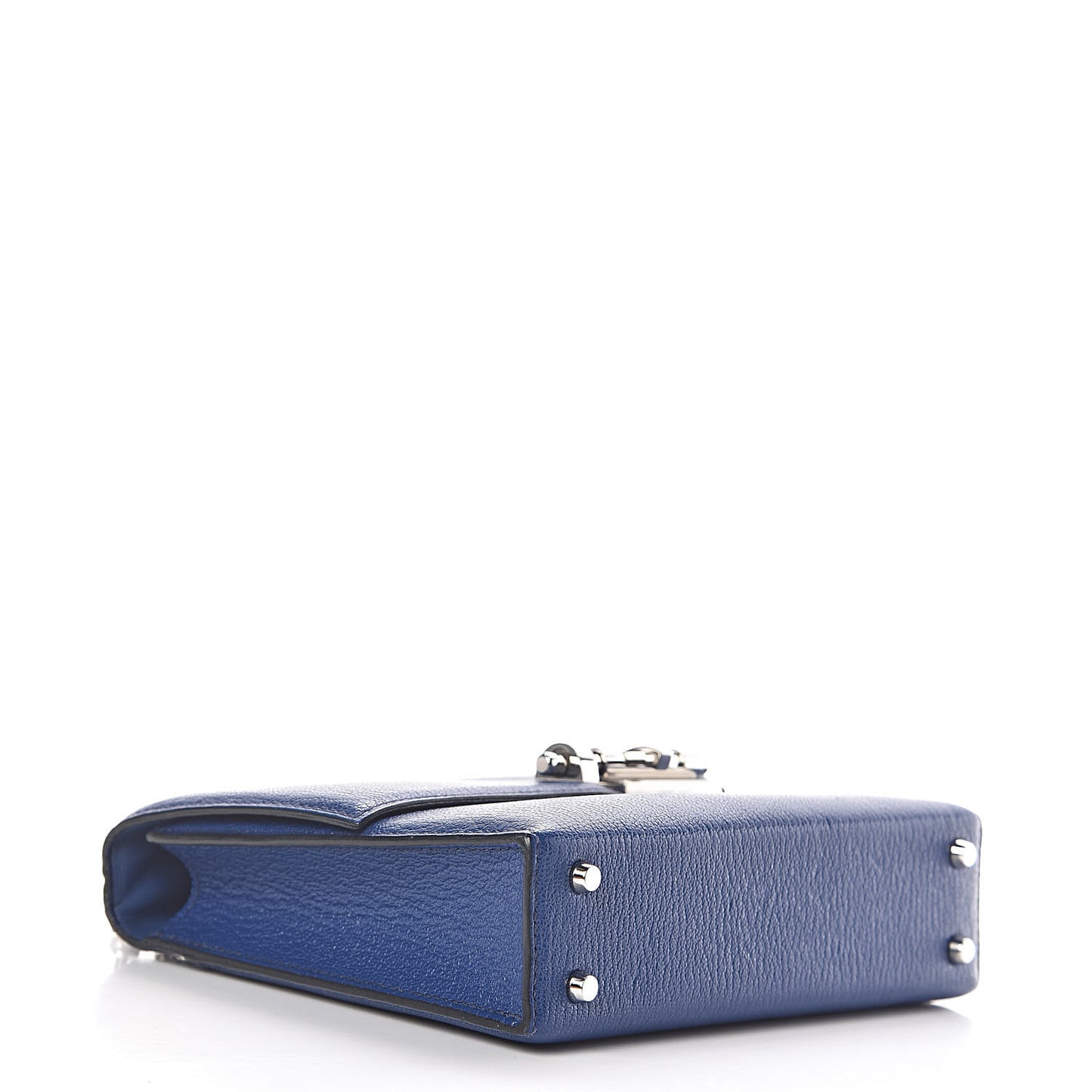 Chevre Chamkila Mini Verrou Chaine Bag Bleu Encre