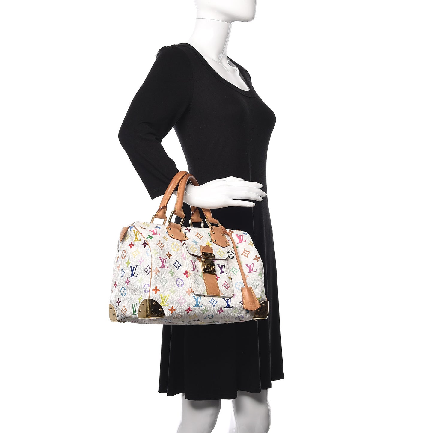 Monogram Multicolor Speedy 30 White
