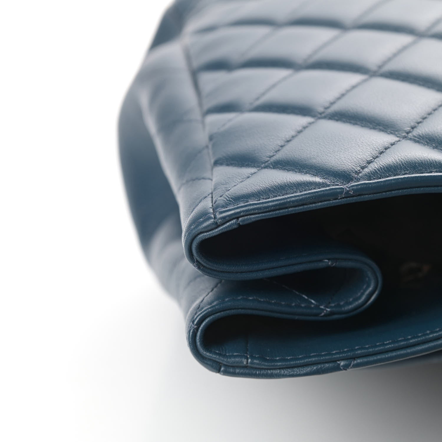 Chanel Lambskin Quilted Large Classic Shopping Tote Blue 12 of 12