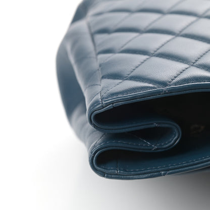 Chanel Lambskin Quilted Large Classic Shopping Tote Blue 12 of 12