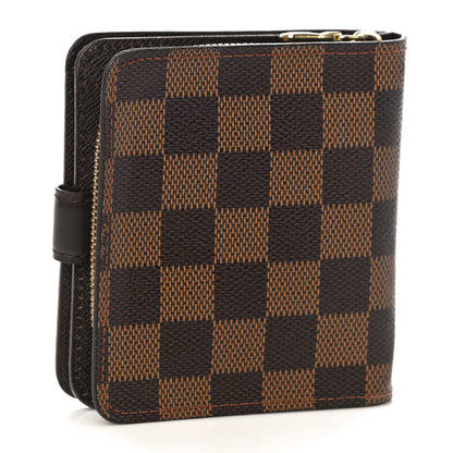 Louis Vuitton Damier Ebene Zippe Zipped Compact Wallet 3 of 10
