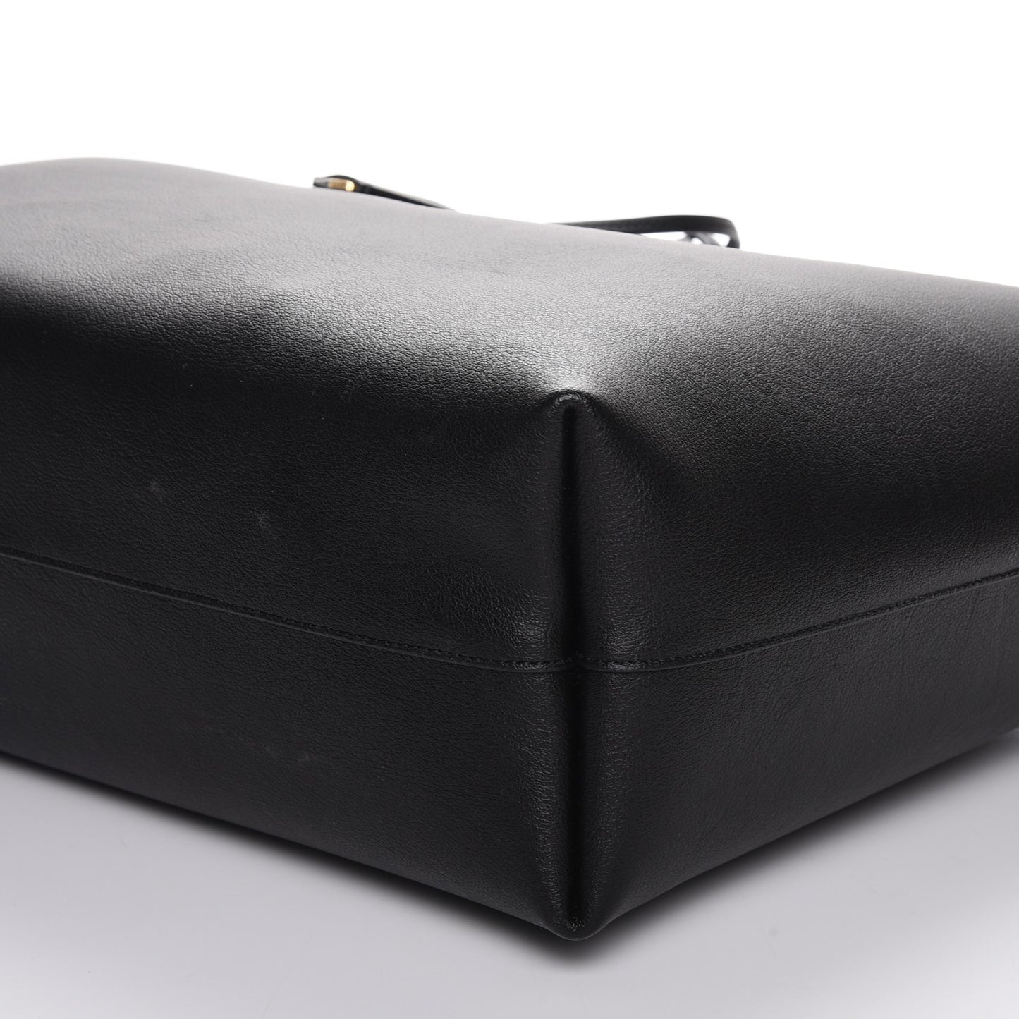 Calfskin Large Shopping Tote Black