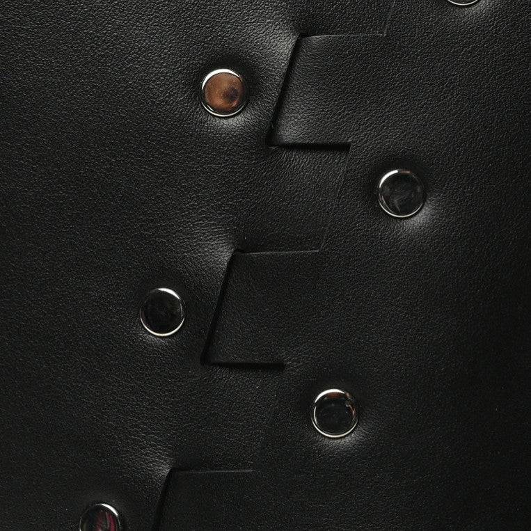 Proenza Schouler Calfskin Medium Studded Hex Bucket Black 6 of 8