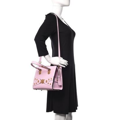 Versace Calfskin Medusa Stud Tribute Tote Pink 2 of 10