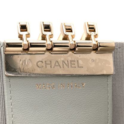 Chanel Lambskin Quilted Classic 4 Key Holder Wallet Grey 7 of 9