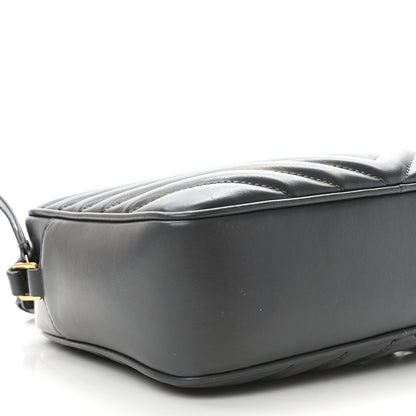 Saint Laurent Calfskin Matelasse Monogram Lou Camera Bag Storm 8 of 9