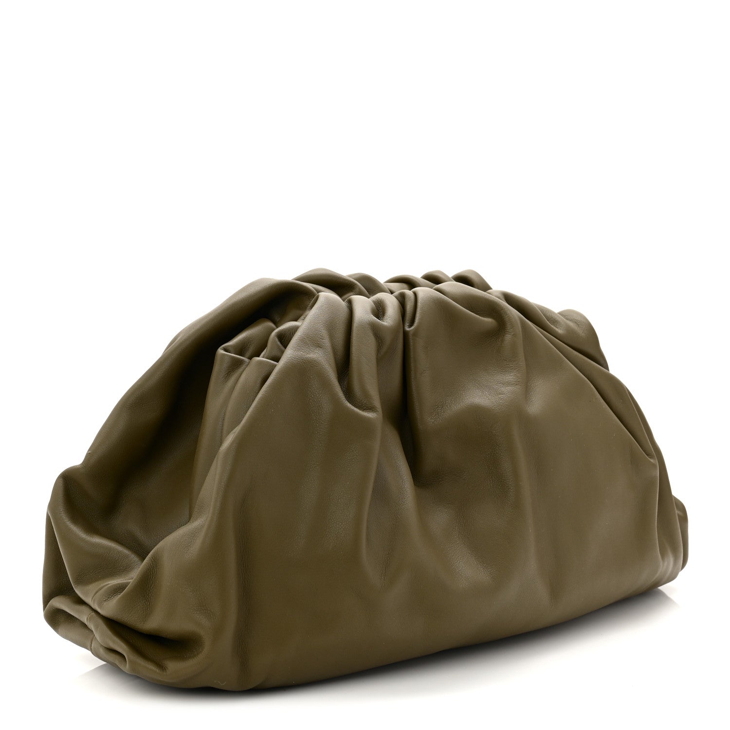 Bottega Veneta Smooth Butter Calf The Pouch Oversized Clutch Mud 3 of 10