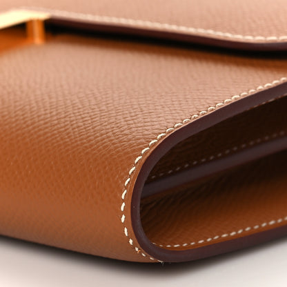 Hermes Epsom Constance Long Wallet To Go Gold 9 of 10