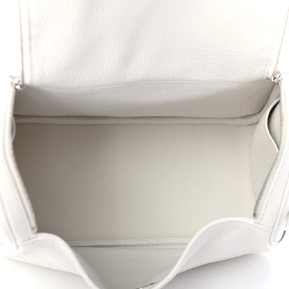Hermes Taurillon Clemence Lindy 26 White 4 of 8