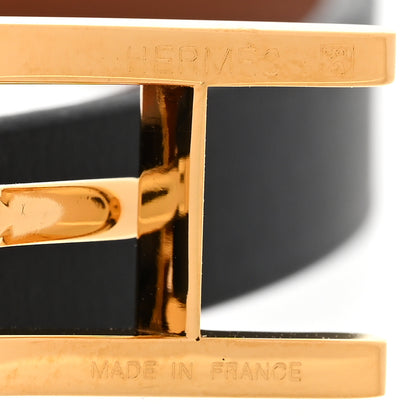 Hermes Chamonix Behapi Double Tour Bracelet T1 Black Fauve 4 of 7