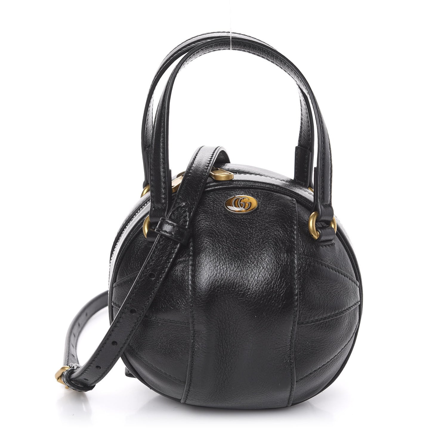 Piuma Lux Energy Mini Tifosa Basketball Shaped Shoulder Bag Black