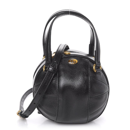 Gucci Piuma Lux Energy Mini Tifosa Basketball Shaped Shoulder Bag Black 1 of 9