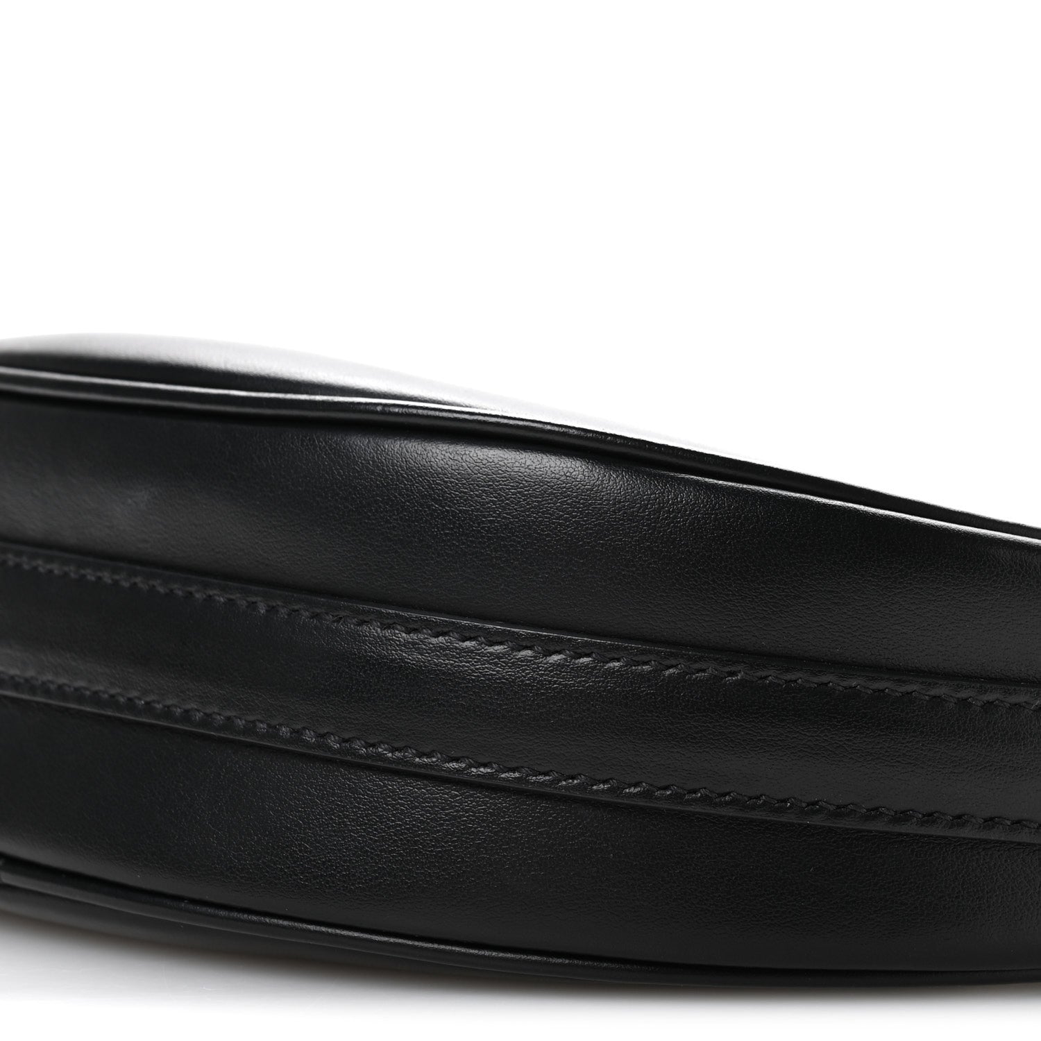 Prada Soft Calfskin Arque Shoulder Bag Black 9 of 9